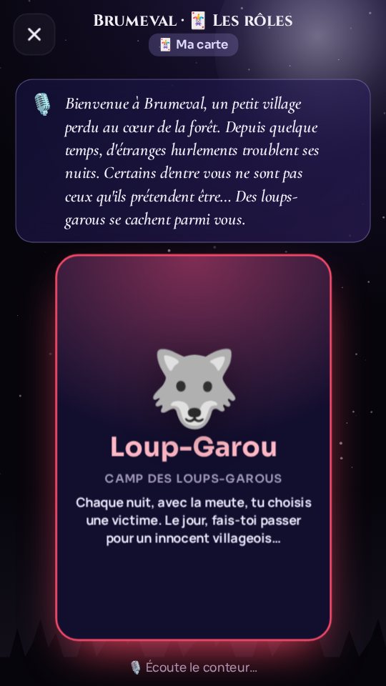 Carte secrète d'un loup-garou