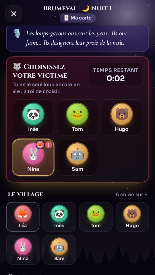 Les loups choisissent leur victime
